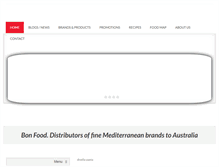 Tablet Screenshot of bonfood.com.au